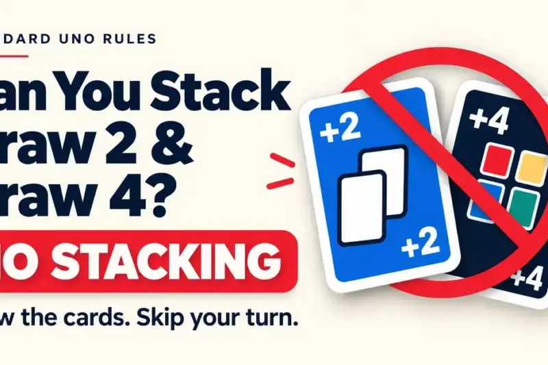 Can You Stack Draw 2 and Draw 4 Cards in UNO?