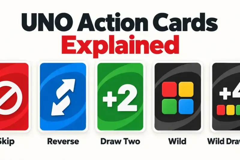 UNO Action Cards Explained: Skip, Reverse, Draw Two & Wild